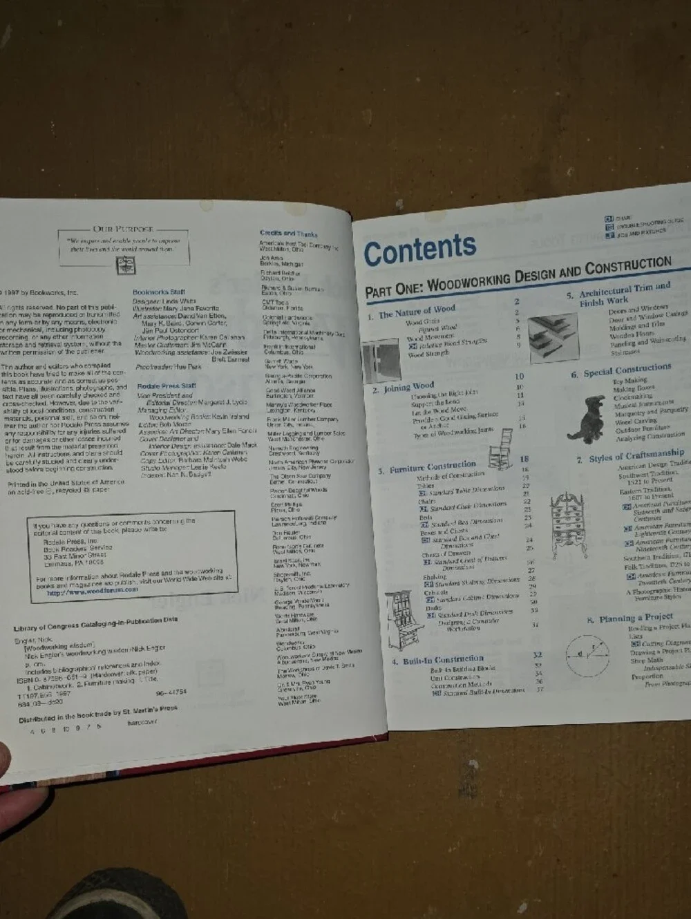 Woodworking Wisdom - Red Hardcover Guide